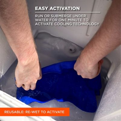 Image showing  Evaporative Cooling Towel, Blue