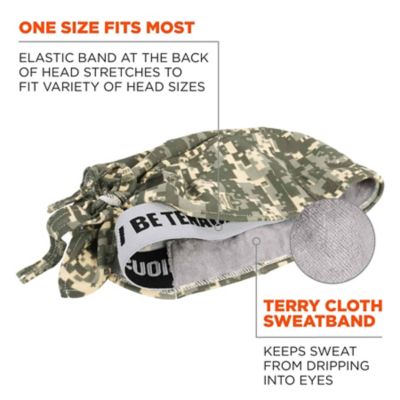 Image showing  Unisex Adult High-Performance Bandana Do Rag with Terry Cloth Sweatband