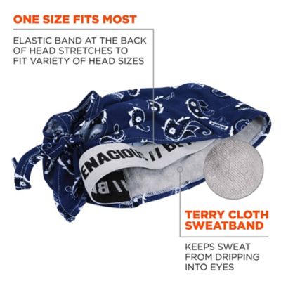 Image showing 2 th Chill-Its Unisex Adult High-Performance Bandana Do Rag with Terry Cloth Sweatband