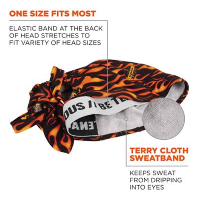 Image showing  Unisex Adult High-Performance Bandana Do Rag with Terry Cloth Sweatband