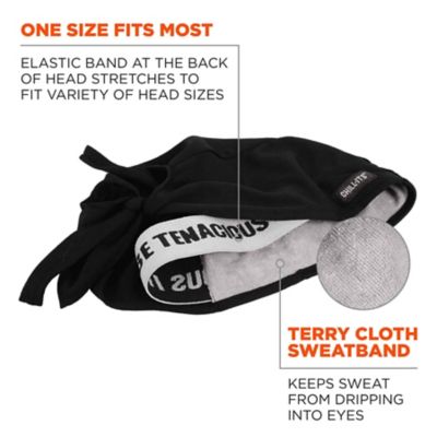 Image showing  Unisex Adult High-Performance Bandana Do Rag with Terry Cloth Sweatband