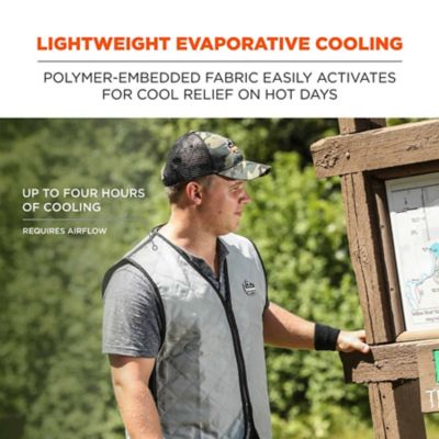 Image showing  Unisex Evaporative Cooling Vest with Zipper Closure