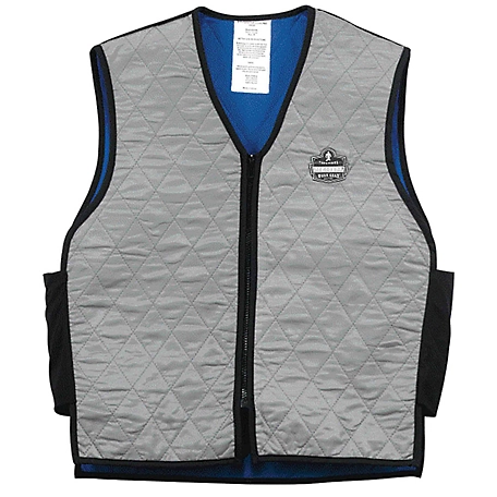 Ergodyne Unisex Chill-Its 6665 Evaporative Cooling Vest with Zipper Closure