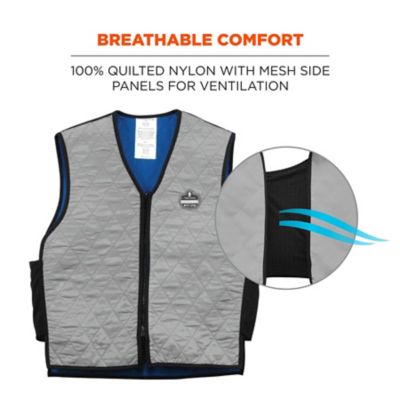 Image showing  Unisex Chill-Its 6665 Evaporative Cooling Vest with Zipper Closure