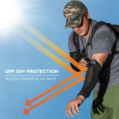 Image showing  Unisex Adult Performance Polyester Knit Cooling Arm Sleeves, 1-Pair