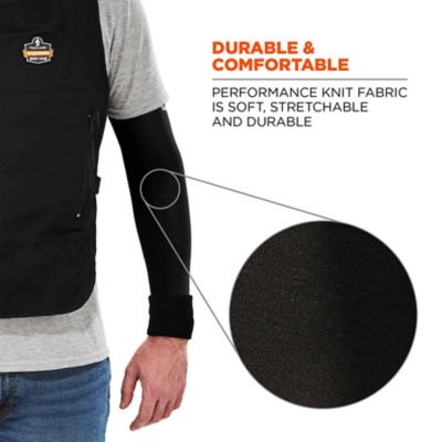 Image showing  Unisex Adult Performance Polyester Knit Cooling Arm Sleeves, 1-Pair