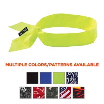 Image showing  Unisex Polymer Evaporative Cooling Bandana Headband with Tie Closure