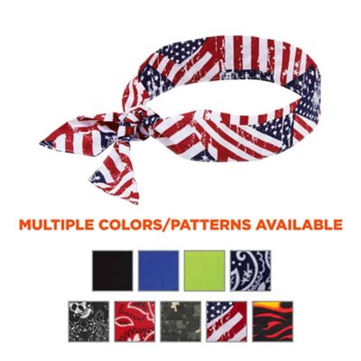 Image showing 4 th Chill-Its Unisex Polymer Evaporative Cooling Bandana Headband with Tie Closure