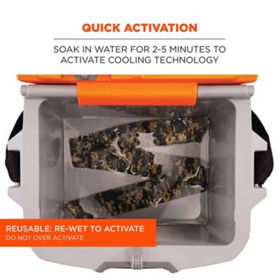 Image showing  Unisex Polymer Evaporative Cooling Bandana Headband with Tie Closure