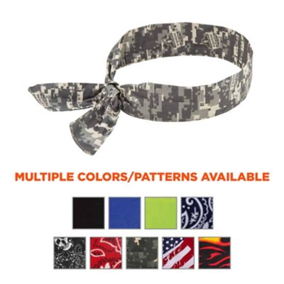 Image showing  Unisex Polymer Evaporative Cooling Bandana Headband with Tie Closure