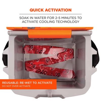 Image showing 2 th Chill-Its Unisex Polymer Evaporative Cooling Bandana Headband with Tie Closure