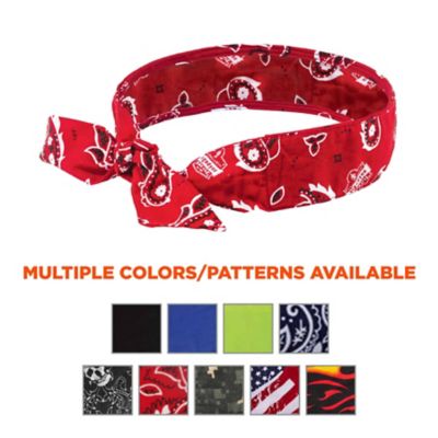 Image showing 4 th Chill-Its Unisex Polymer Evaporative Cooling Bandana Headband with Tie Closure