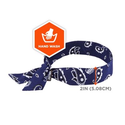 Image showing 6 th Chill-Its Unisex Polymer Evaporative Cooling Bandana Headband with Tie Closure