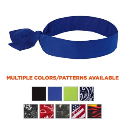 Image showing  Unisex Polymer Evaporative Cooling Bandana Headband with Tie Closure
