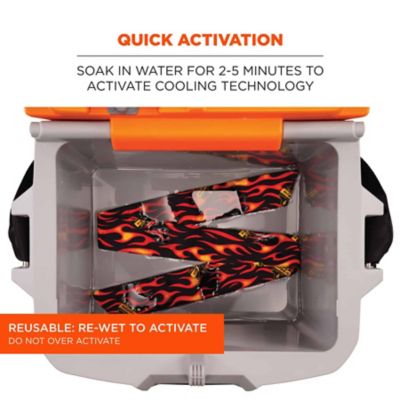 Image showing 2 th Chill-Its Unisex Polymer Evaporative Cooling Bandana Headband with Tie Closure