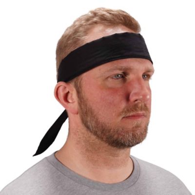 Image showing  Unisex Polymer-Embedded Batting Material Cooling Bandana with Tie Closure