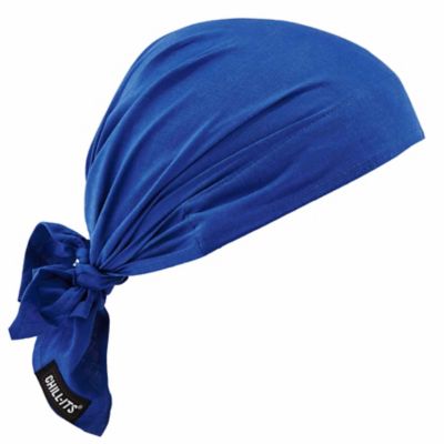 Chill-Its Unisex Evaporative Cooling Polymer Bandana Triangle Hat with Tie Closure