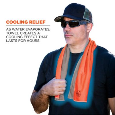 Image showing  Evaporative Microfiber Cooling Towel, Blue