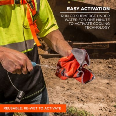 Image showing  Evaporative Microfiber Cooling Towel, Orange