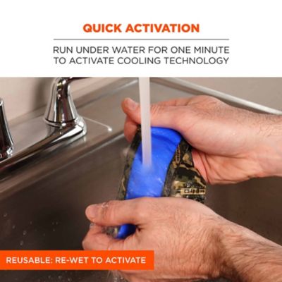 Image showing 2 th Chill-Its Unisex Evaporative Cooling Bandana Headband with Tie Closure