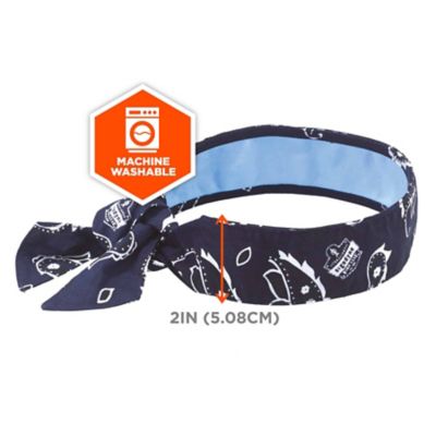 Image showing 6 th Chill-Its Unisex Evaporative Cooling Bandana Headband with Tie Closure