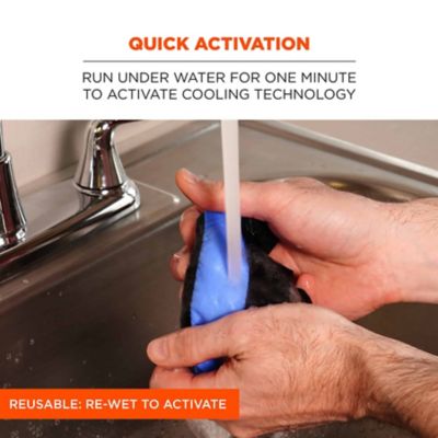 Image showing 2 th Chill-Its Unisex Evaporative Cooling Bandana Headband with Tie Closure