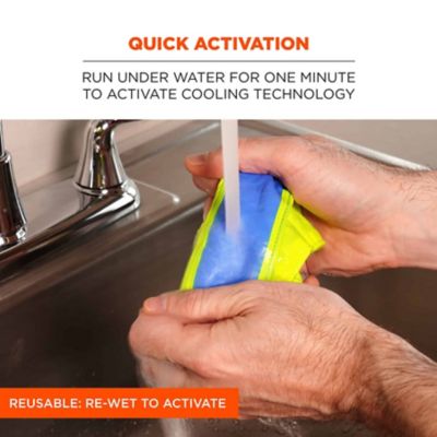 Image showing 2 th Chill-Its Unisex Evaporative Cooling Bandana Headband with Tie Closure