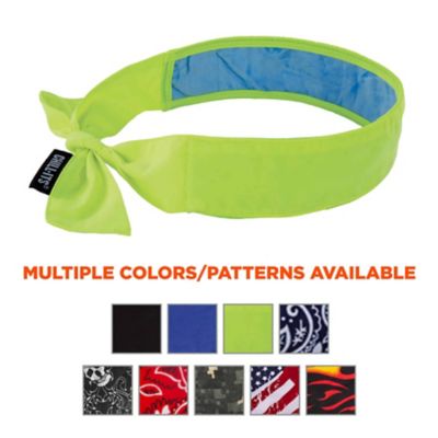 Image showing 4 th Chill-Its Unisex Evaporative Cooling Bandana Headband with Tie Closure