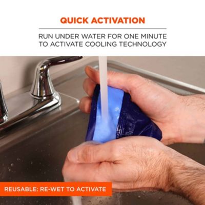 Image showing 2 th Chill-Its Unisex Evaporative Cooling Bandana Headband with Tie Closure