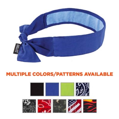 Image showing 4 th Chill-Its Unisex Evaporative Cooling Bandana Headband with Tie Closure