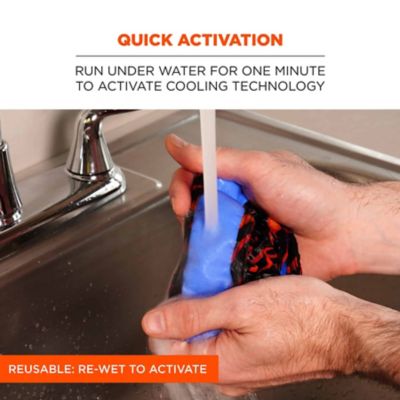 Image showing 2 th Chill-Its Unisex Evaporative Cooling Bandana Headband with Tie Closure