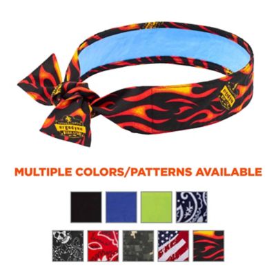 Image showing 4 th Chill-Its Unisex Evaporative Cooling Bandana Headband with Tie Closure