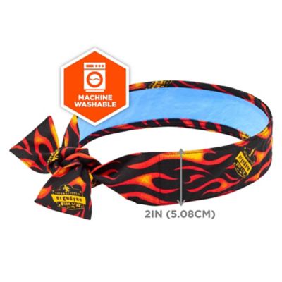 Image showing 6 th Chill-Its Unisex Evaporative Cooling Bandana Headband with Tie Closure