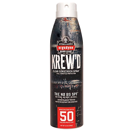 KREWD 6353 SPF 50 Sunscreen Spray, 5.5 oz.