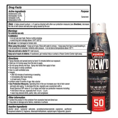 Image showing 5 th KREWD 6353 SPF 50 Sunscreen Spray, 5.5 oz.