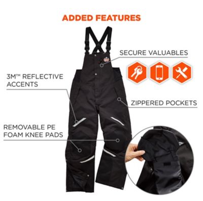 Image showing 6 th N-Ferno Unisex Adult Thermal Bib Overalls, Large