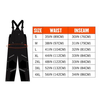 Image showing 7 th N-Ferno Unisex Adult Thermal Bib Overalls, Large