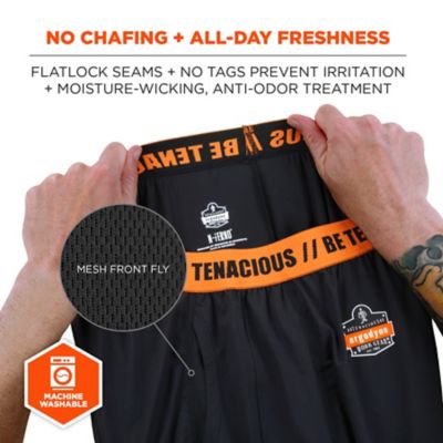 Image showing  Unisex Stretch Fit Natural-Rise Midweight Polyester Base Layer Bottoms, Black