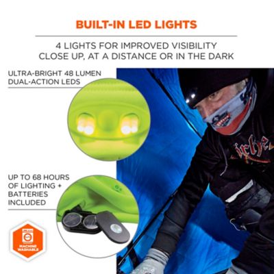 Image showing  Unisex Skull Cap Beanie Hat with LED Lights