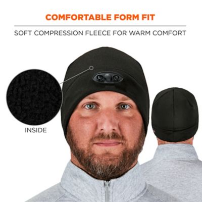 Image showing  Unisex Skull Cap Beanie Hat with LED Lights