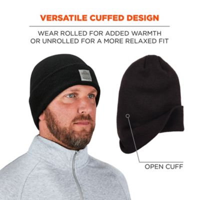 Image showing  Unisex Cuffed Rib-Knit Winter Beanie