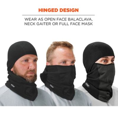 Image showing 5 th N-Ferno Unisex Windproof Balaclava Face Mask, Hinged Design, Black