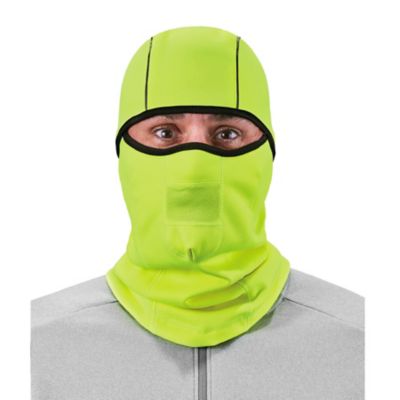 N-Ferno Windproof Balaclava Face Mask, Hinged Design, Lime