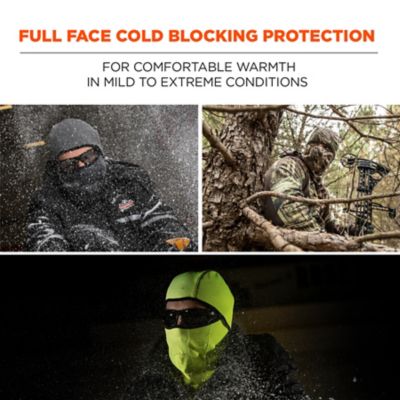 Image showing  Windproof Balaclava Face Mask, Hinged Design, Gray