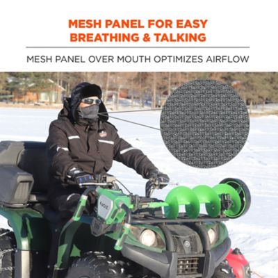 Image showing  Windproof Balaclava Face Mask, Hinged Design, Navy