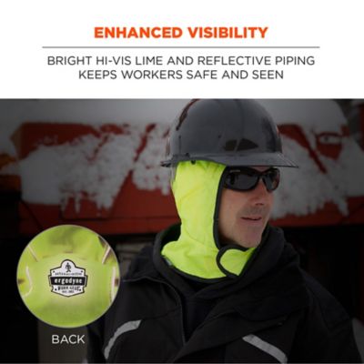 Image showing  Unisex 2-Layer Fleece-Lined Winter Hard Hat Liner with Polyester Shell, Shoulder Length