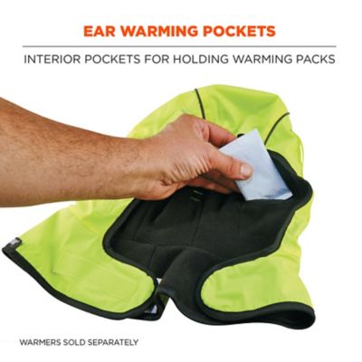 Image showing  Unisex 2-Layer Fleece-Lined Winter Hard Hat Liner with Polyester Shell, Shoulder Length