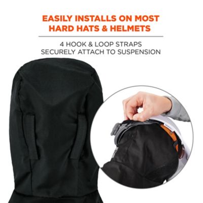 Image showing  Unisex 2-Layer Fleece-Lined Winter Hard Hat Liner with Polyester Shell, Shoulder Length