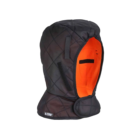 N-Ferno 3-Layer Fleece-Lined Winter Hard Hat Liner with Quilted Shell and Foam Mid-Layer, Shoulder Length