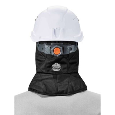Image showing 6 th N-Ferno 3-Layer Fleece-Lined Winter Hard Hat Liner with Quilted Shell and Foam Mid-Layer, Shoulder Length